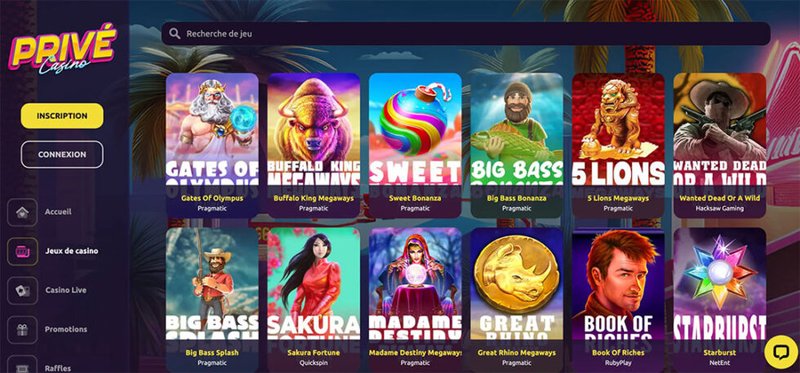 Casino privé mon compte, casino prive