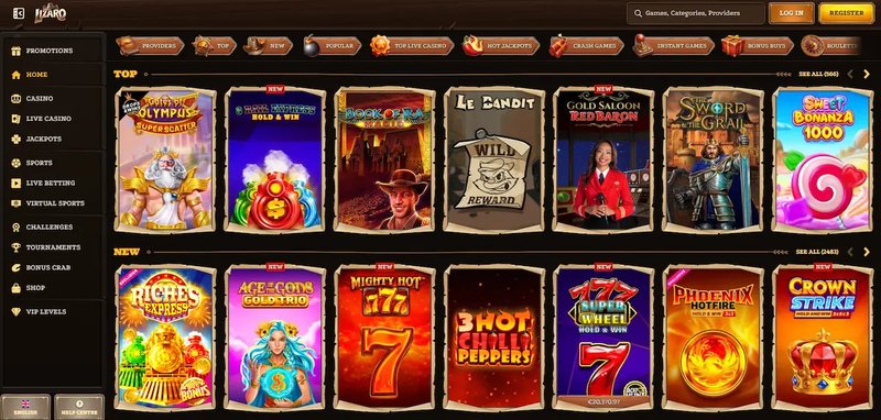 Overview of lizaro casino login